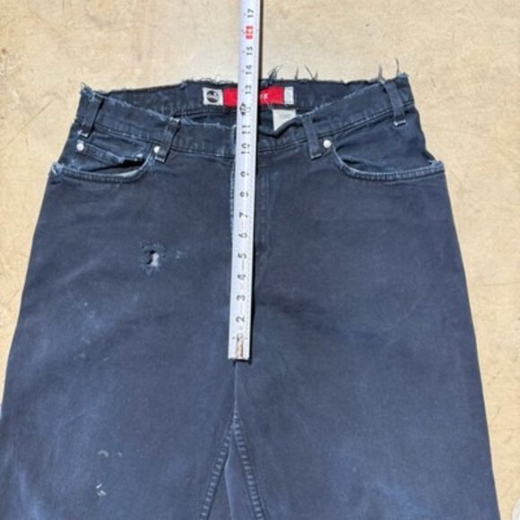 Vintage 90s Levi’s Silvertab Loose Fit Made USA Denim Jeans 34 X 35 Distressed - Picture 9 of 15